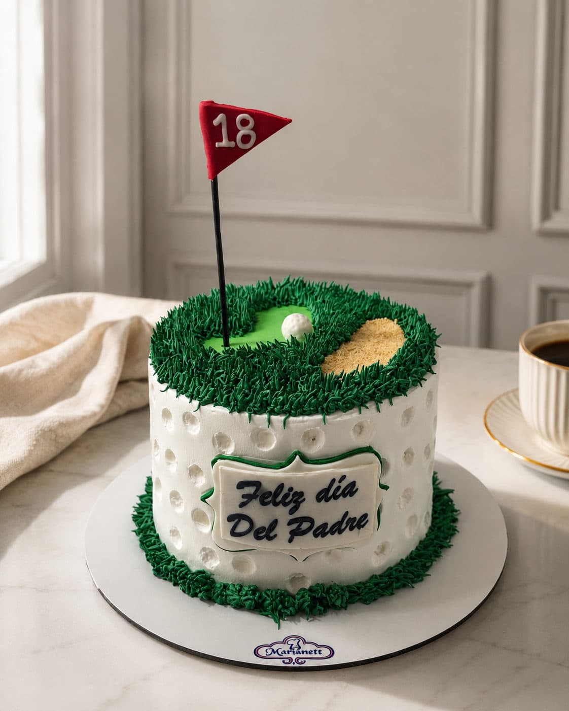 Pastel del Día del Padre con tema de golf