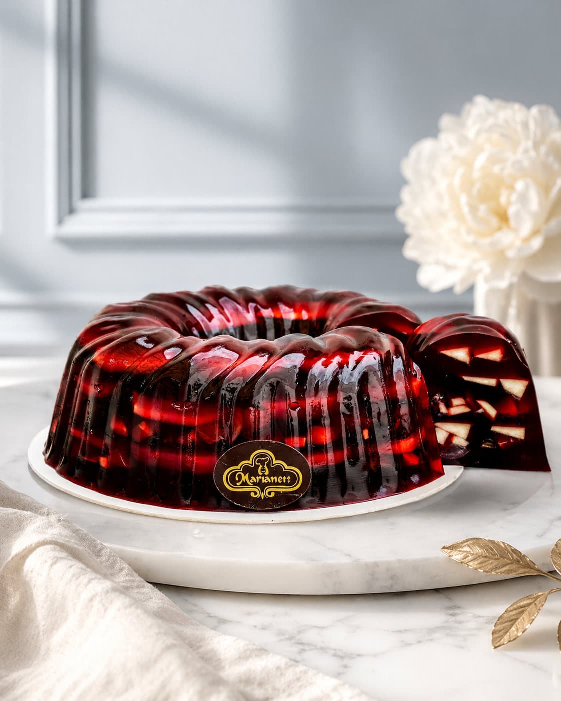 Gelatina frutos rojos