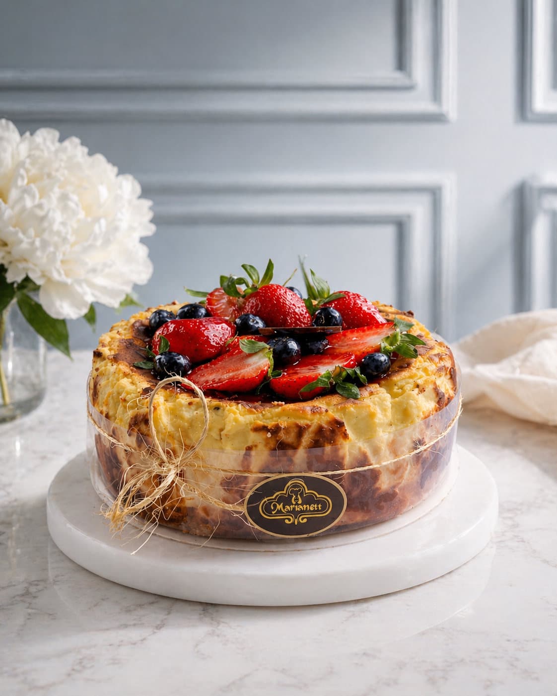 Tarta vasca frutos rojos